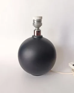 Hot Pamono Ceramic Table Lamp in Black, 1970s