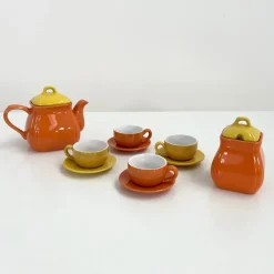 Pamono Ceramic Tea Set Service from Naj Oleari, 1980s, Set of 10><noscript><img width=