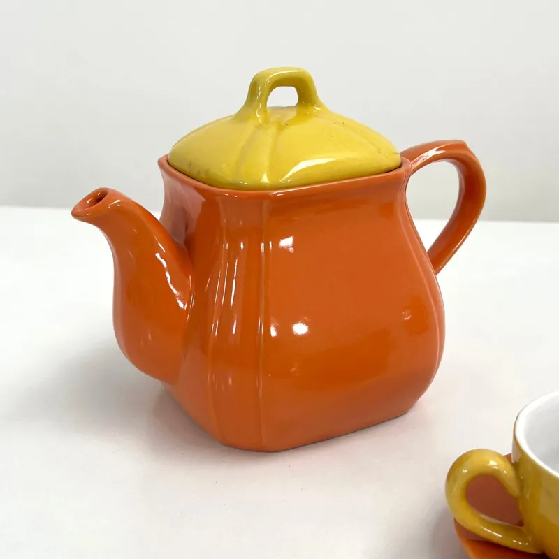 Pamono Ceramic Tea Set Service from Naj Oleari, 1980s, Set of 10> Coffee & Tea Service