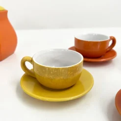 Pamono Ceramic Tea Set Service from Naj Oleari, 1980s, Set of 10><noscript><img width=
