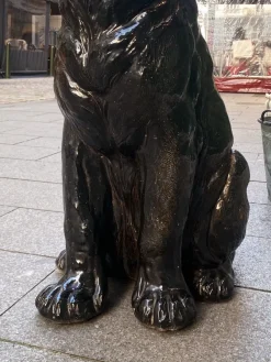 Online Pamono Ceramic Terracotta Black Panther, 1950s