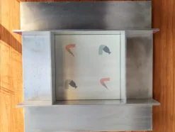 Pamono Ceramic Tile Water and Fire Design by Gio Ponti for Gabbianelli, 1989><noscript><img width=