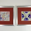 Best Pamono Ceramic Tiles by Salvador Dalì, Spain, 1954, Set of 2