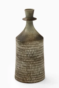 Online Pamono Ceramic Vase in Glazed Stoneware by Stig Lindberg, 1950s