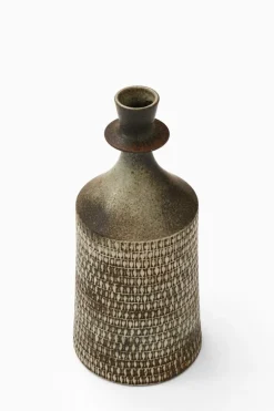Online Pamono Ceramic Vase in Glazed Stoneware by Stig Lindberg, 1950s