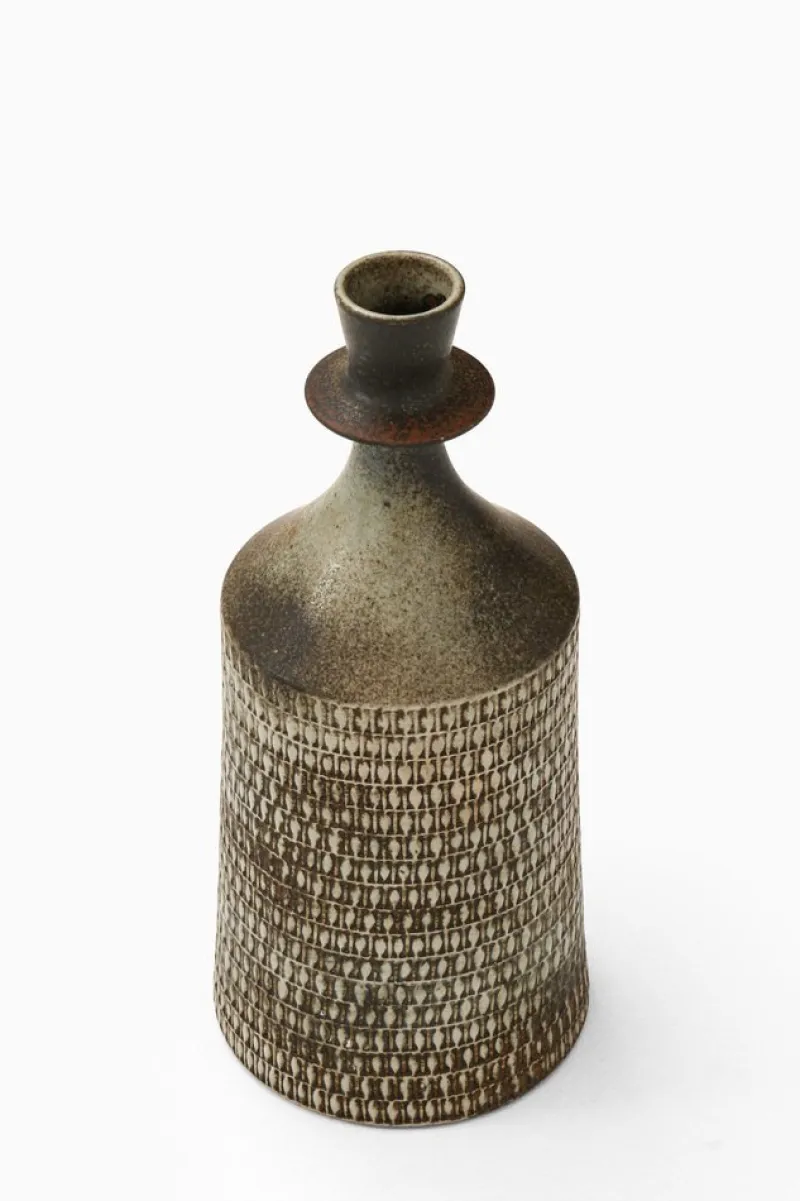 Online Pamono Ceramic Vase in Glazed Stoneware by Stig Lindberg, 1950s