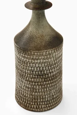Online Pamono Ceramic Vase in Glazed Stoneware by Stig Lindberg, 1950s