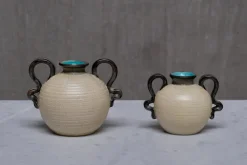 Sale Pamono Ceramic Vases by Eva Jancke Björk for Bo Fajans, Sweden, 1930s, Set of 2