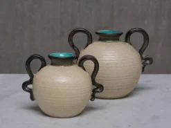 Sale Pamono Ceramic Vases by Eva Jancke Björk for Bo Fajans, Sweden, 1930s, Set of 2