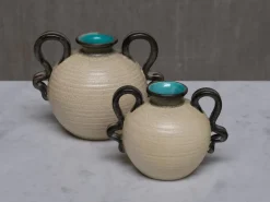 Sale Pamono Ceramic Vases by Eva Jancke Björk for Bo Fajans, Sweden, 1930s, Set of 2