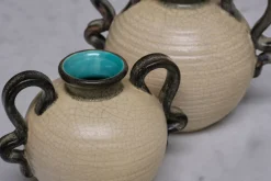 Sale Pamono Ceramic Vases by Eva Jancke Björk for Bo Fajans, Sweden, 1930s, Set of 2