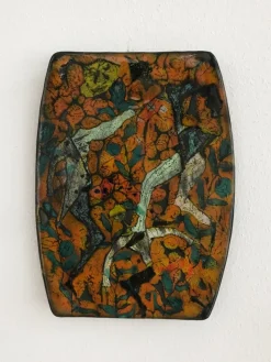 New Pamono Ceramic Wall Tiles by Elio Schiavon, Venice, Italy, 1960s, Set of 2