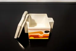 New Pamono Ceramics Cubicon Collection by Peter Chinni for Arte Ceramica Romana Pomezia, Italy, 1970s, Set of 8