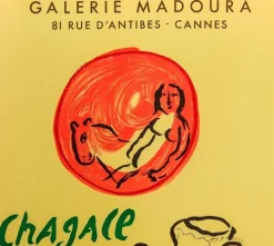 Pamono Ceramics Lithographic Poster after Marc Chagall from Mourlot><noscript><img width=