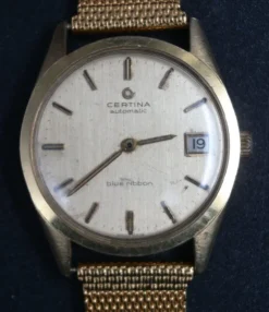 Clearance Pamono Certina Bracelet Watch in 18k Gold