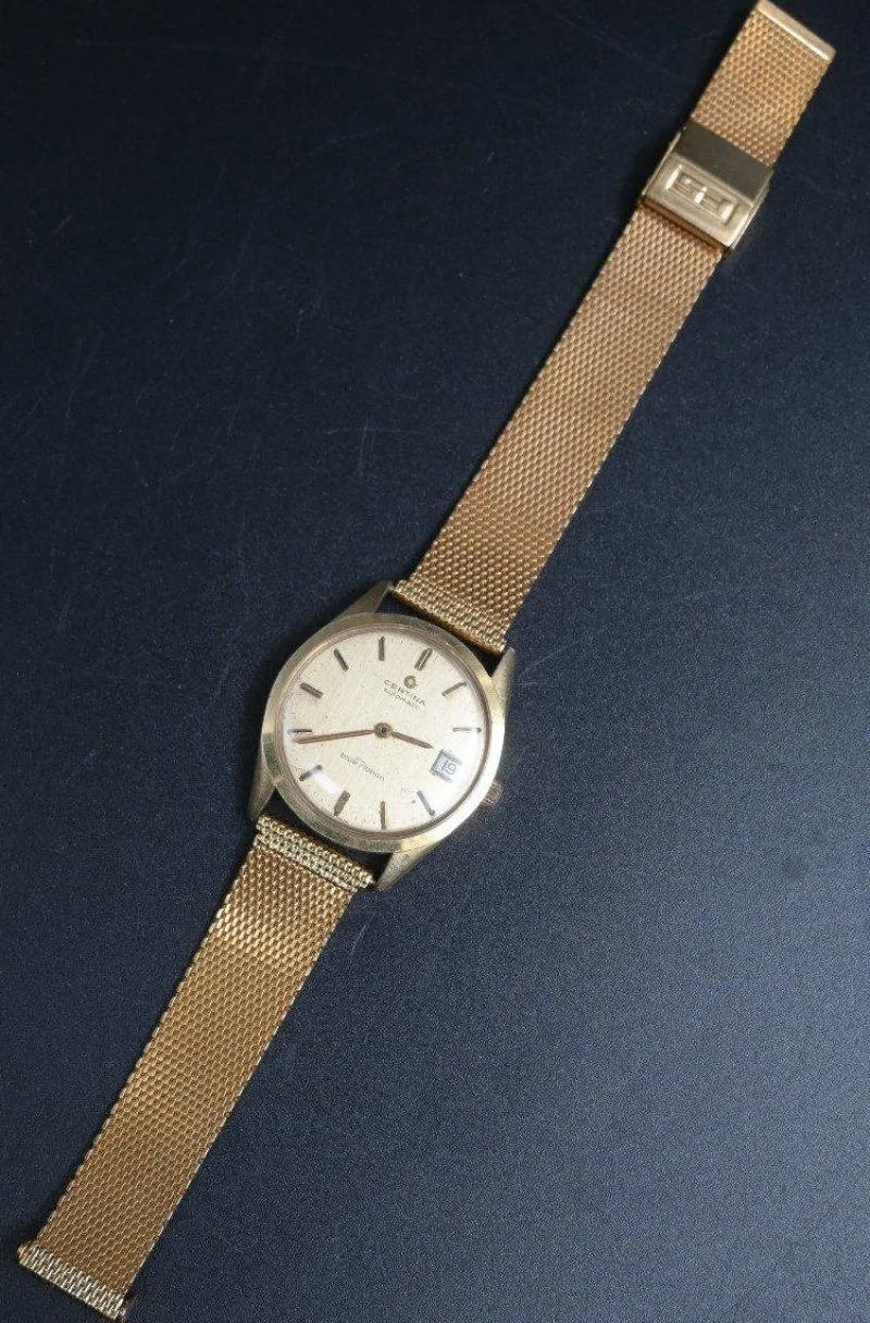Clearance Pamono Certina Bracelet Watch in 18k Gold