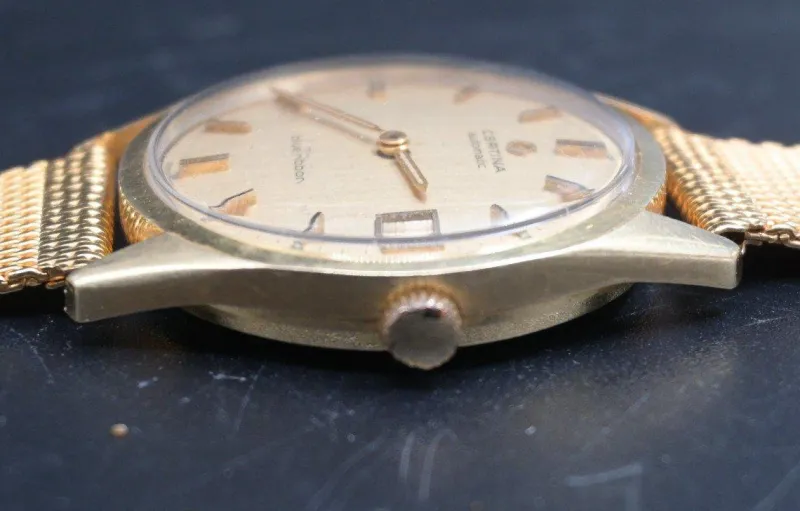 Clearance Pamono Certina Bracelet Watch in 18k Gold