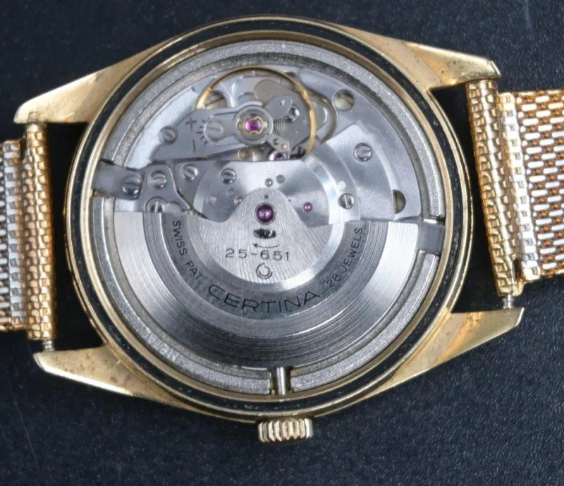 Clearance Pamono Certina Bracelet Watch in 18k Gold