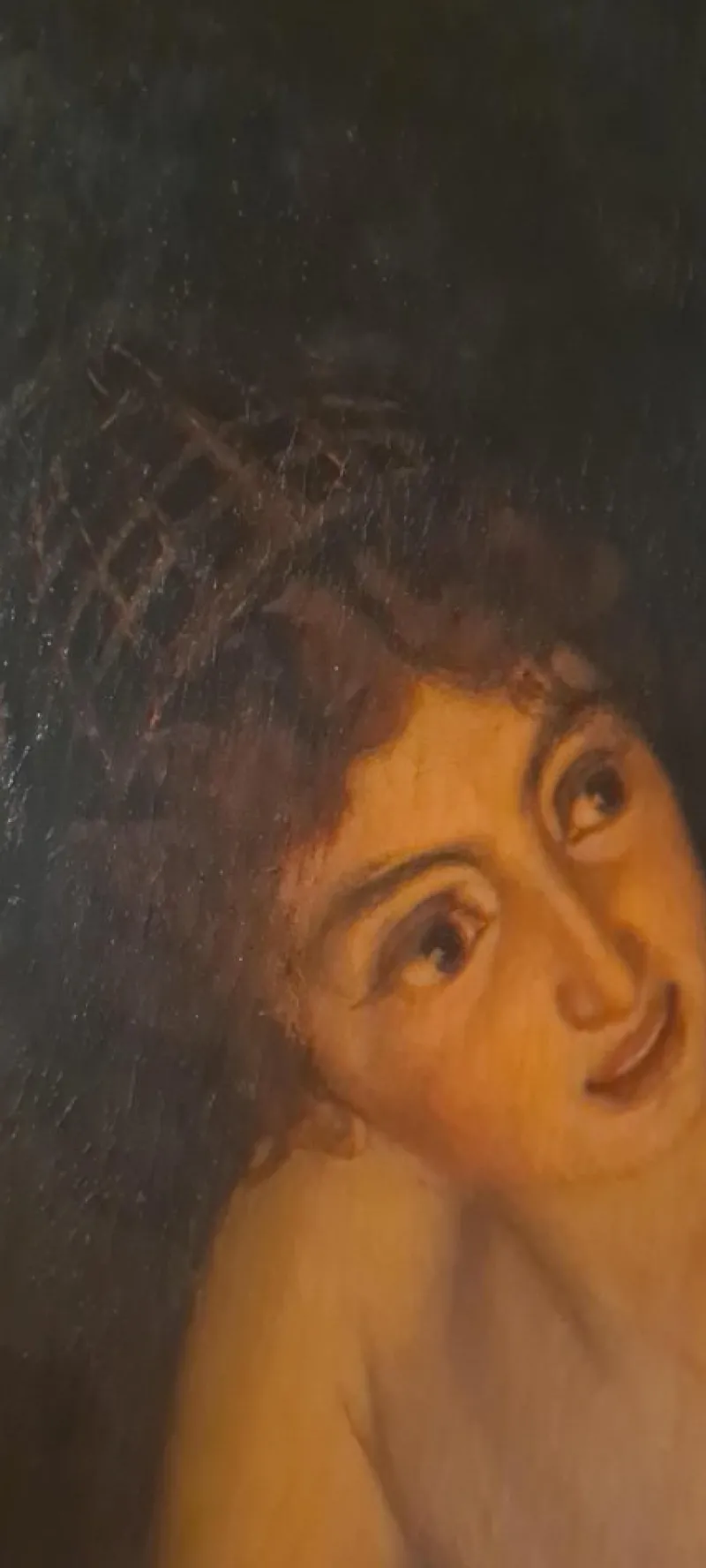 Pamono Cesare Ghirardi, Adonis' Mother Myrrha, 1869, Oil on Canvas, Framed> Old Masters
