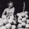 Pamono Ceylon, Happy Fruit Seller, 1963, Original Vintage Black & White Photograph> Photography