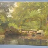 Pamono C.H., the Pond in the Forest, 1892, Oil on Canvas> Impressionist