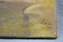 Pamono C.H., the Pond in the Forest, 1892, Oil on Canvas><noscript><img width=