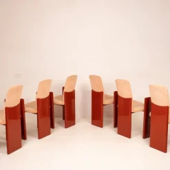 Sale Pamono Chairs by Kinu di Motomi Kawakami for Arflex 1983, Set of 6