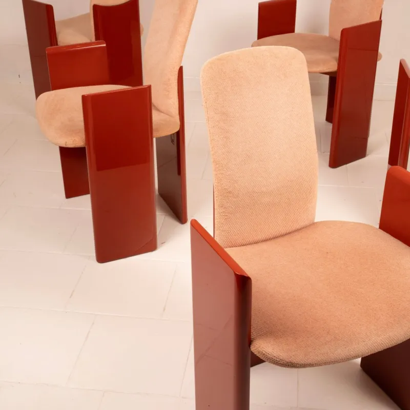 Sale Pamono Chairs by Kinu di Motomi Kawakami for Arflex 1983, Set of 6