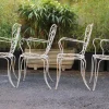 Pamono Chairs Garden Lio Carminati / Bridges to Home & Garden, Italy, in 1950, Set of 4 From Casa E Giardino> Garden Seating