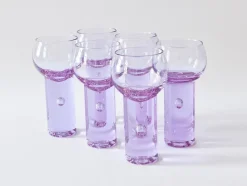 New Pamono Chameleon Aperitif Drinking Glasses attributed to Sergio Asti for Arnolfo Di Cambio, Italy, 1970, Set of 6