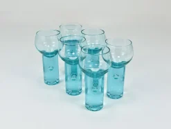 New Pamono Chameleon Aperitif Drinking Glasses attributed to Sergio Asti for Arnolfo Di Cambio, Italy, 1970, Set of 6