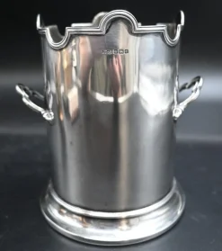 Pamono Champagne Bucket in Sterling Silver from James Dixon & Sons, 1890s> Ice Buckets & Wine Coolers