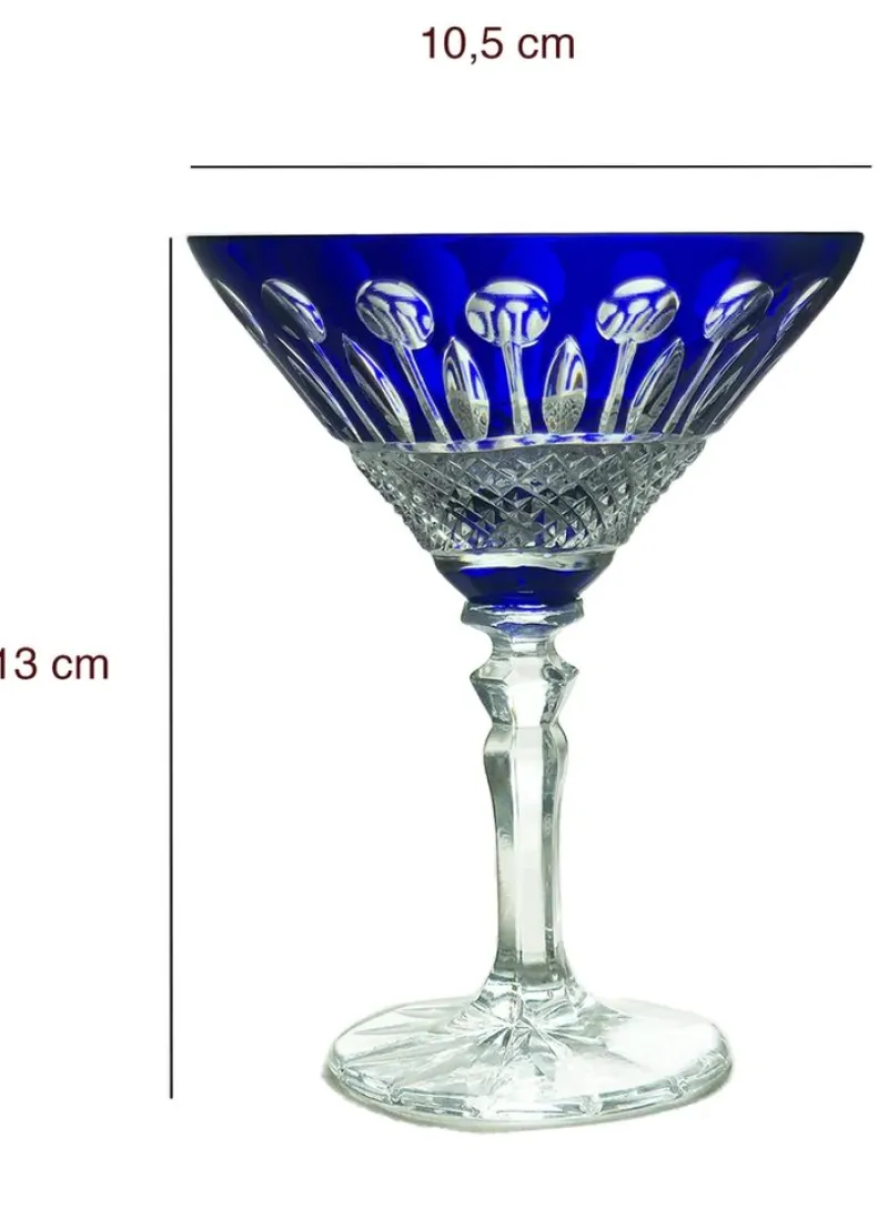 Outlet Pamono Champagne Glasses in Baccarat Crystal by Klein for Baccarat, 2000s, Set of 6