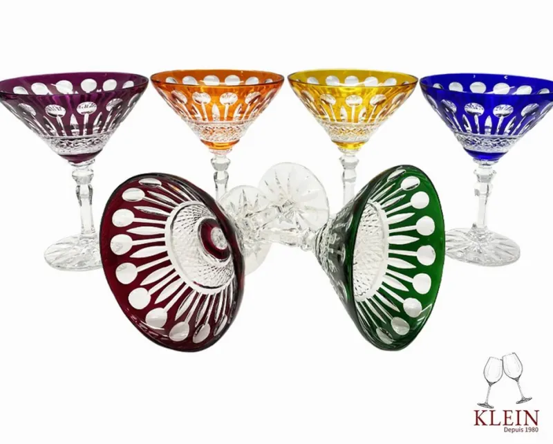 Outlet Pamono Champagne Glasses in Baccarat Crystal by Klein for Baccarat, 2000s, Set of 6
