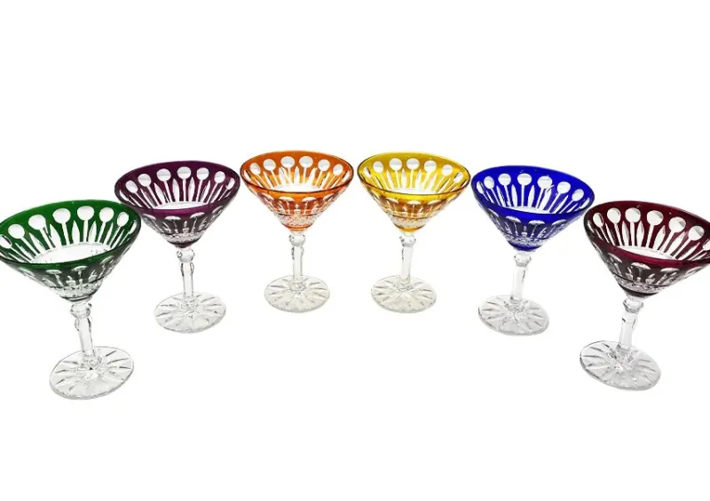 Outlet Pamono Champagne Glasses in Baccarat Crystal by Klein for Baccarat, 2000s, Set of 6