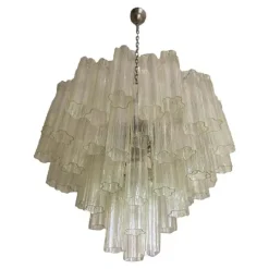 Pamono Champagne Tronchi Murano Glass Chandelier by Simoeng> Ceiling Lights