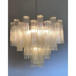 Pamono Champagne Tronchi Murano Glass Chandelier by Simoeng><noscript><img width=