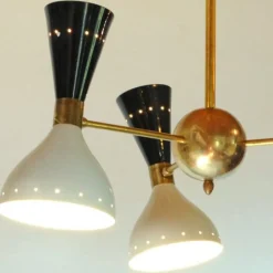 Pamono Chandelier by Silvio Piattelli><noscript><img width=