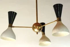 Pamono Chandelier by Silvio Piattelli><noscript><img width=