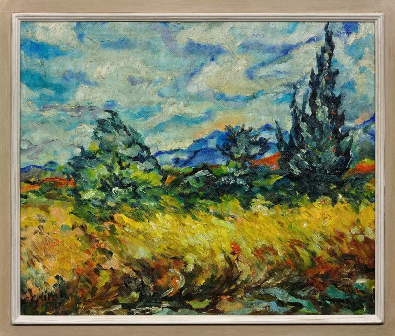 Pamono Chantal Grimb, Everything Is Rhythm, 1972, Oil Painting> Impressionist