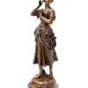 Best Pamono Charles Anfrie, Art Nouveau Retour des Cerises Sculpture, Late 19th Century, Bronze