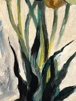 Online Pamono Charles Auguste Humbert, Yellow Tulips, 1931, Oil on Canvas