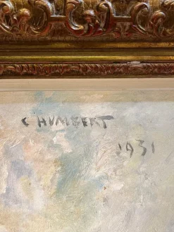 Online Pamono Charles Auguste Humbert, Yellow Tulips, 1931, Oil on Canvas