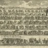 Pamono Charles Bird King, Large Illustration of the Procession for the Papal Inauguration in Rome, Italy, 1730, Print> Posters