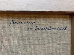 Sale Pamono Charles Bourquin, La loge Suisse, 1908, Oil on Canvas