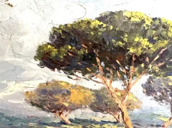 New Pamono Charles Cermark, Landscape of the Côte d'Azur, 1930, Oil on Canvas, Framed