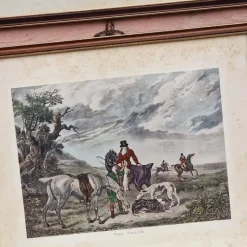 Pamono Charles Turner, English Hare Hunting Scenes with Greyhounds, 1890, Watercolor Prints, Set of 4><noscript><img width=