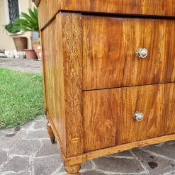 Pamono Charles X Faenza Walnut Chest of Drawers, 1810><noscript><img width=