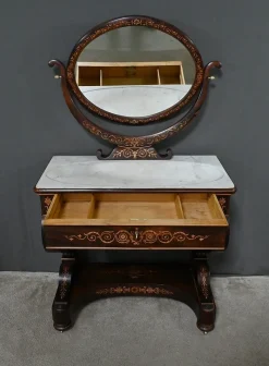 Pamono Charles X Marquetry Dressing Table, Early 19th Century><noscript><img width=