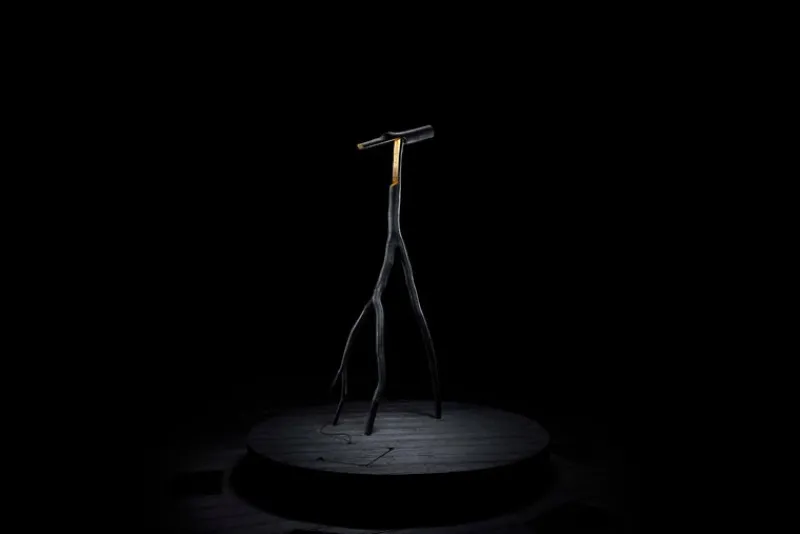 Pamono Charred & Gold Snappy Tree Friend Floor Light by Marco Iannicelli> Floor Lamps